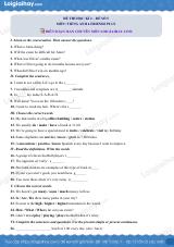 Đề thi học kì 2 Tiếng Anh 6 Friends Plus - Đề số 5
